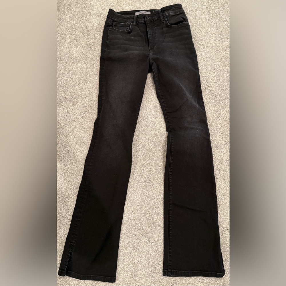 Joe's Jeans Black Flare Wide Leg Denim